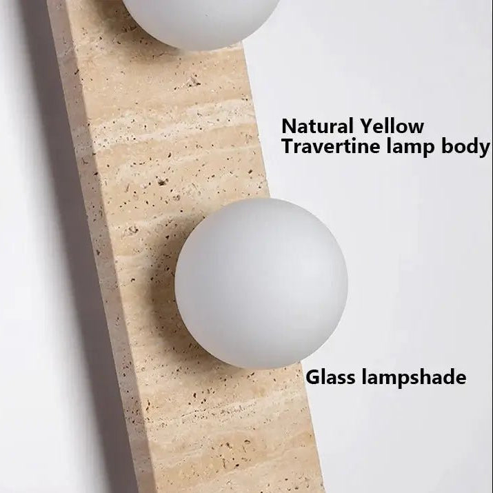 Sonte Natural Travertine Wall Sconce 3