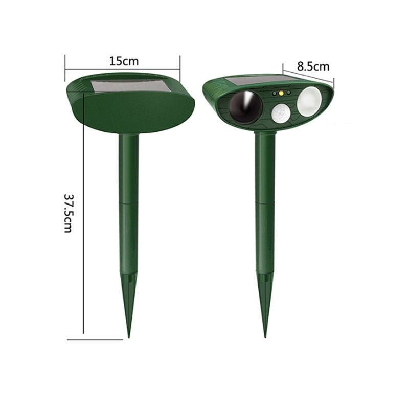 Royaleva Ultrasonic Rabbit Repeller – Solar Powered and Flashing Light – Get Rid of Rabbits