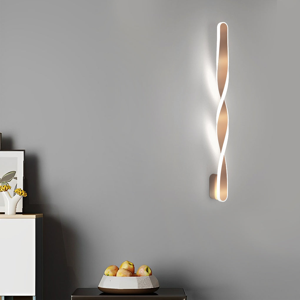 Spiral Long Strip LED 29W Minimalist Ins Wall Lamp Wall Sconce Lighting 4