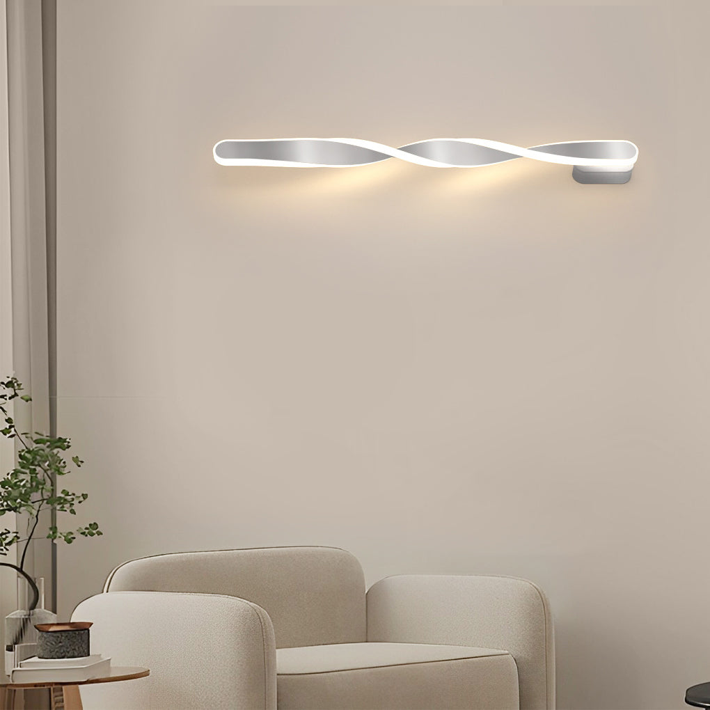 Spiral Long Strip LED 29W Minimalist Ins Wall Lamp Wall Sconce Lighting 6