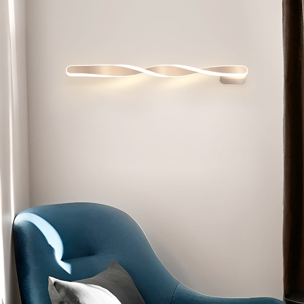 Spiral Long Strip LED 29W Minimalist Ins Wall Lamp Wall Sconce Lighting 7