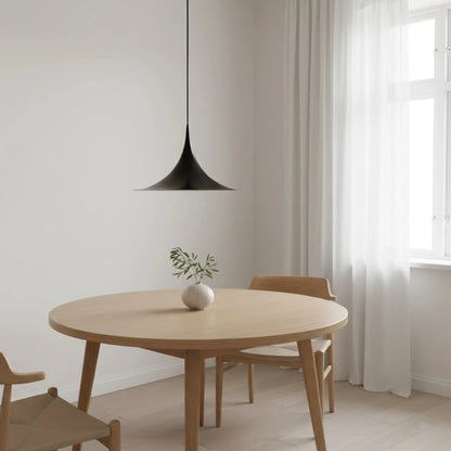 RoyaleGlow Modern Minimalist Cone Pendant Light - Metal Spire Hanging Lamp