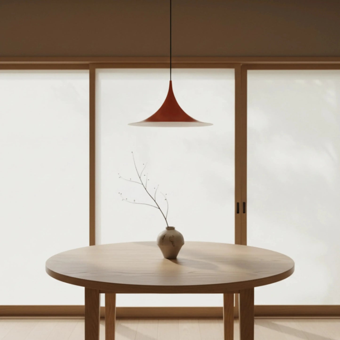 RoyaleGlow Modern Minimalist Cone Pendant Light - Metal Spire Hanging Lamp