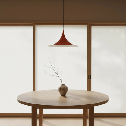 RoyaleGlow Modern Minimalist Cone Pendant Light - Metal Spire Hanging Lamp