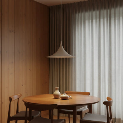 RoyaleGlow Modern Minimalist Cone Pendant Light - Metal Spire Hanging Lamp