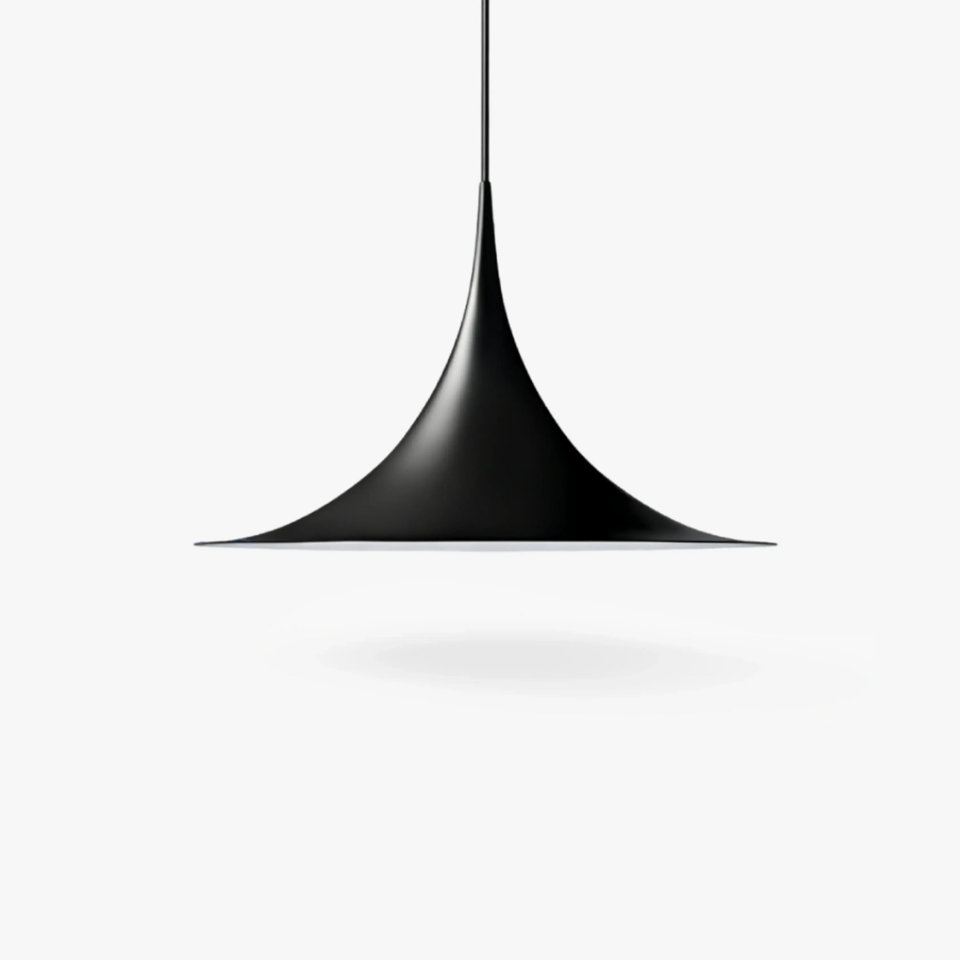 RoyaleGlow Modern Minimalist Cone Pendant Light - Metal Spire Hanging Lamp