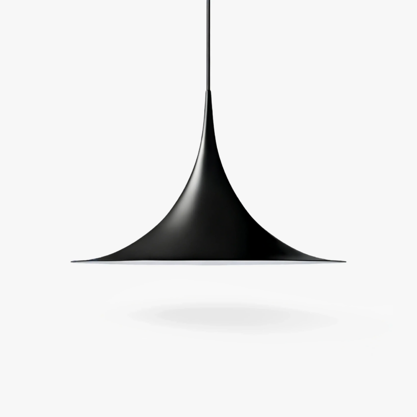 RoyaleGlow Modern Minimalist Cone Pendant Light - Metal Spire Hanging Lamp