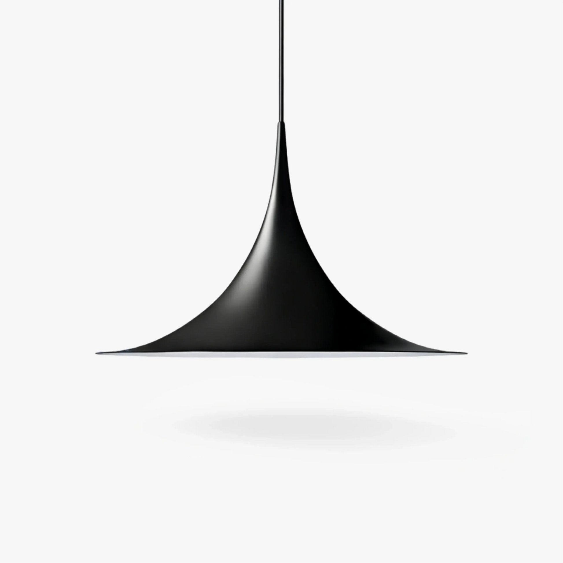 RoyaleGlow Modern Minimalist Cone Pendant Light - Metal Spire Hanging Lamp