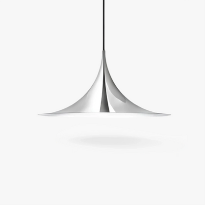 RoyaleGlow Modern Minimalist Cone Pendant Light - Metal Spire Hanging Lamp