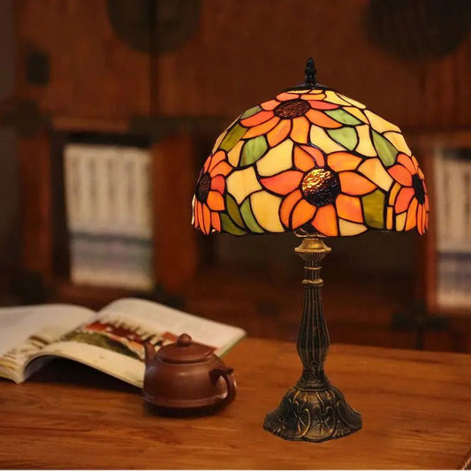 Stained Glass Colorful Desk Lamp 1