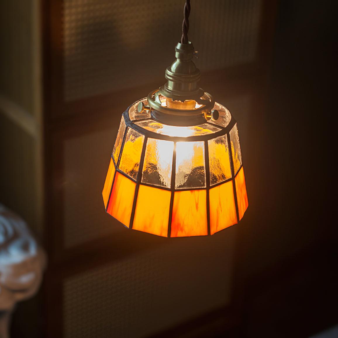Stained Glass Pendant Light 5.9' 4
