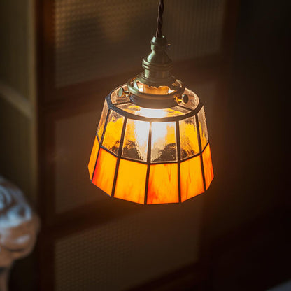 Stained Glass Pendant Light 5.9' 4