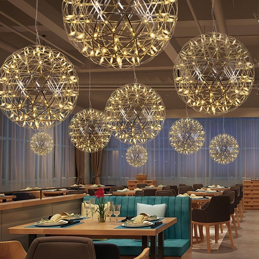 Stelliora | LED Ball Chandelier – Starry Glow Contemporary Design 0