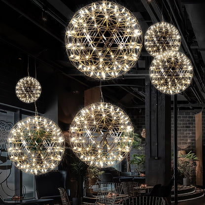 Stelliora | LED Ball Chandelier – Starry Glow Contemporary Design 1