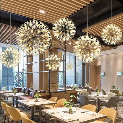 Stelliora | LED Ball Chandelier – Starry Glow Contemporary Design 5