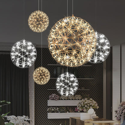 Stelliora | LED Ball Chandelier – Starry Glow Contemporary Design 6