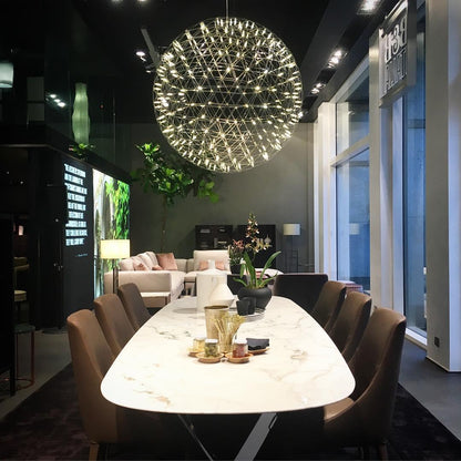 Stelliora | LED Ball Chandelier – Starry Glow Contemporary Design 7
