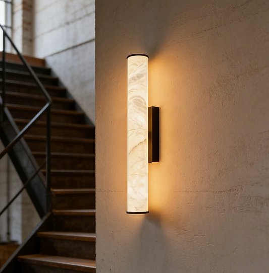 Stelo Linear Alabaster Wall Sconce 1