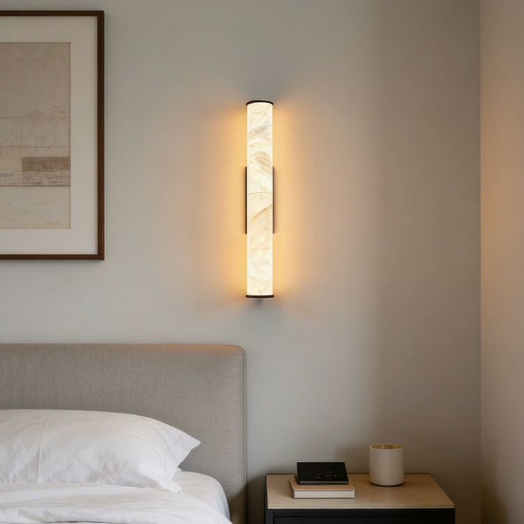 Stelo Linear Alabaster Wall Sconce 2