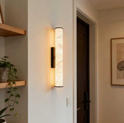 Stelo Linear Alabaster Wall Sconce 4
