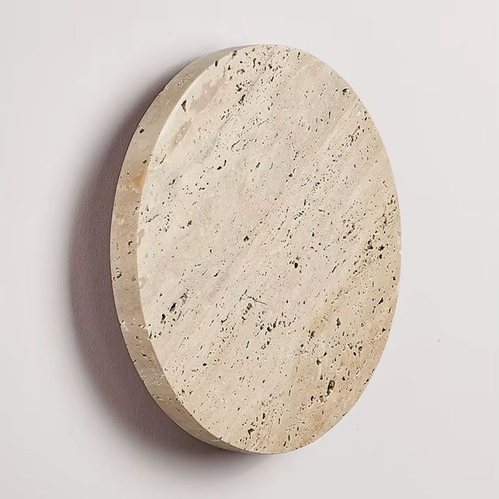 Stone-Inspired Round Wall Lamp 4