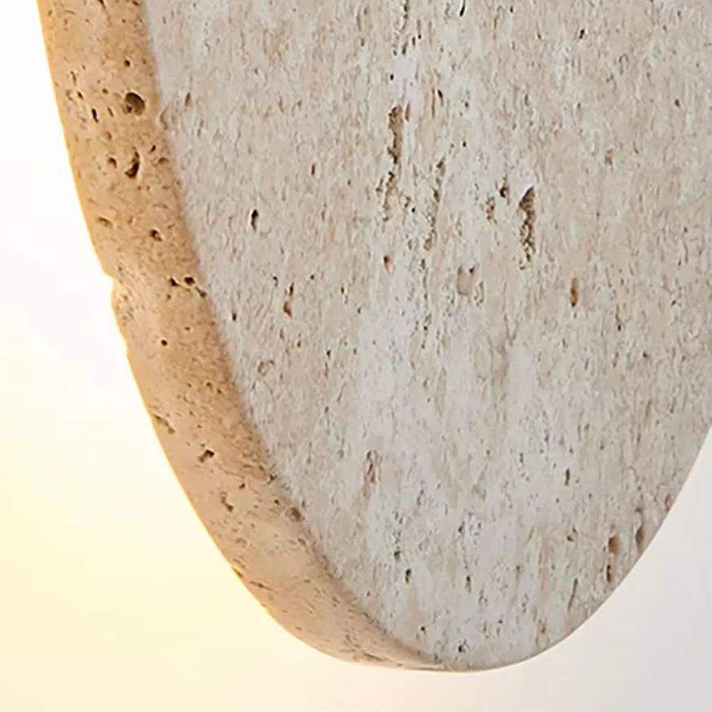 Stone-Inspired Round Wall Lamp 5
