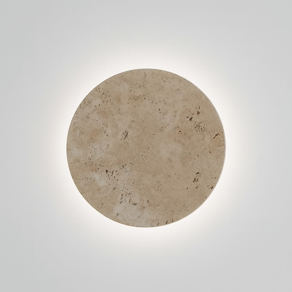 Stone-Inspired Round Wall Lamp 9