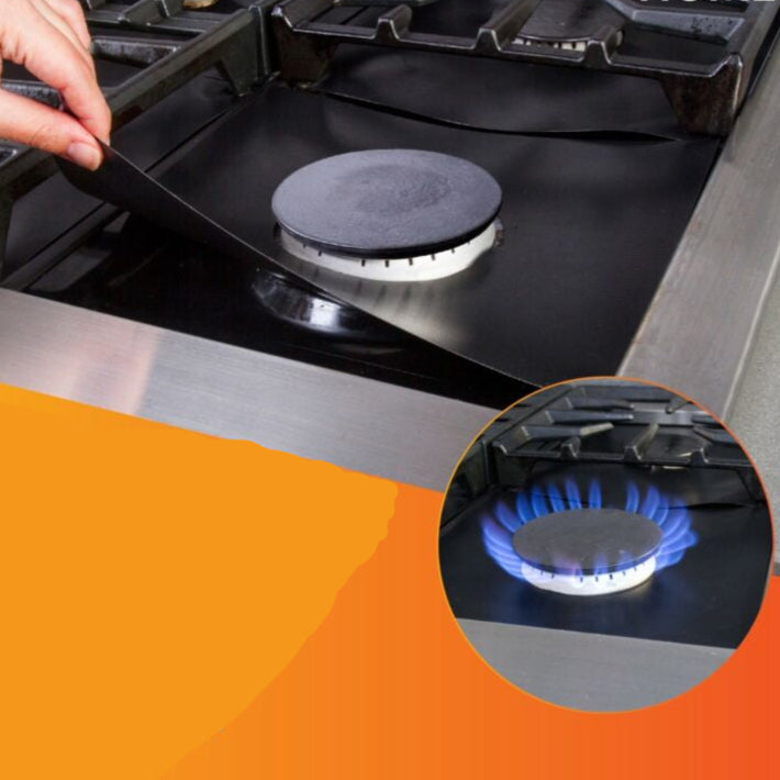 Stove Top Protectors – Nonstick Heavy Duty Reusable Gas Burner Liners 0