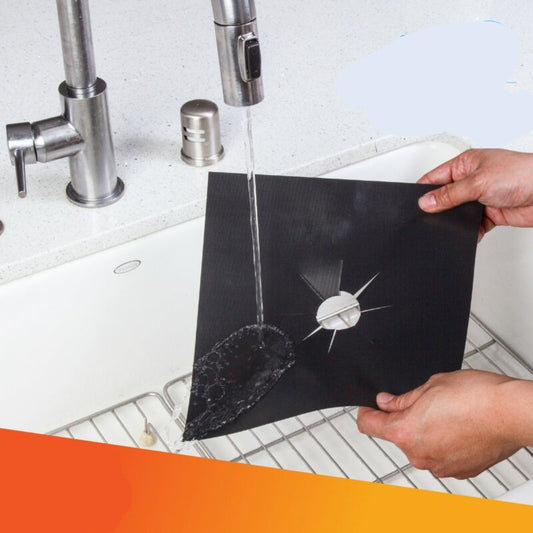 Stove Top Protectors – Nonstick Heavy Duty Reusable Gas Burner Liners 1