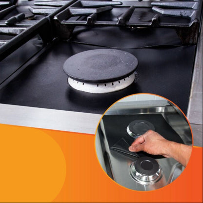 Stove Top Protectors – Nonstick Heavy Duty Reusable Gas Burner Liners 2
