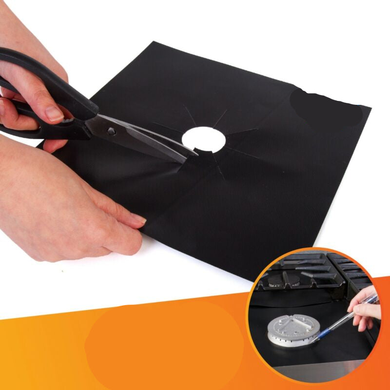 Stove Top Protectors – Nonstick Heavy Duty Reusable Gas Burner Liners 3