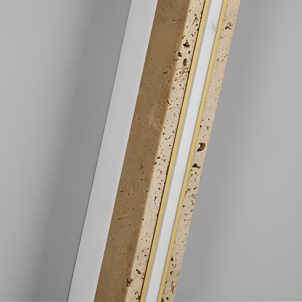Strip Yellow Travertine LED Dimmable Wabi-Sabi Japanese-Style Wall Lamp 4