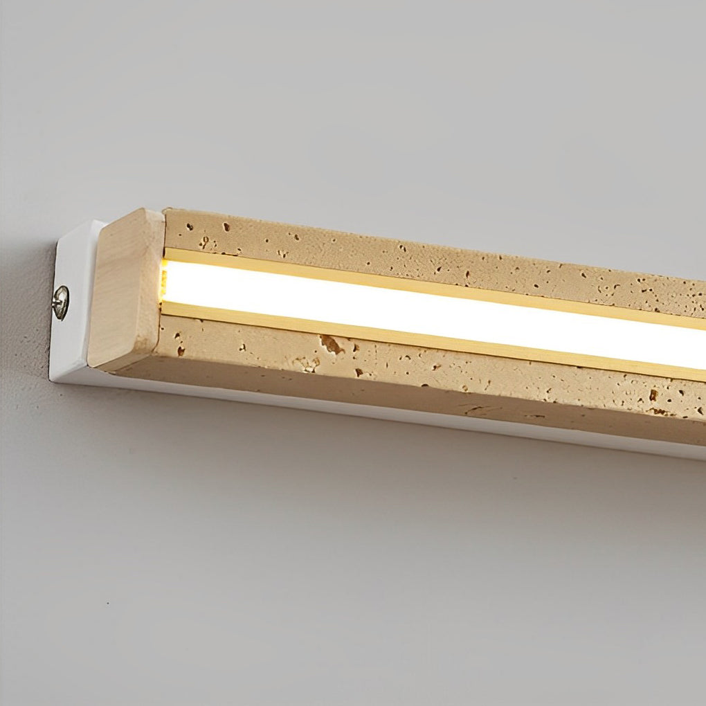 Strip Yellow Travertine LED Dimmable Wabi-Sabi Japanese-Style Wall Lamp 5