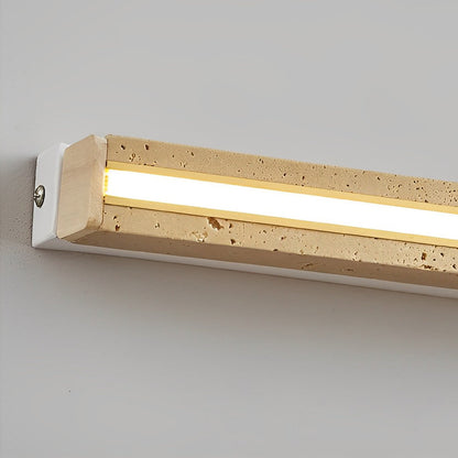 Strip Yellow Travertine LED Dimmable Wabi-Sabi Japanese-Style Wall Lamp 5