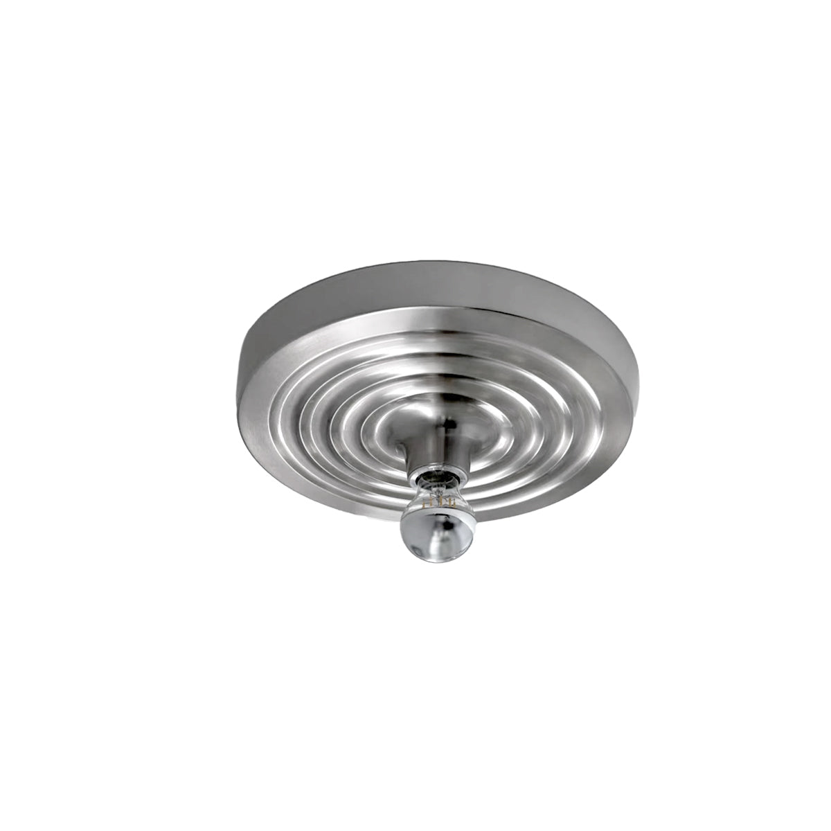 Royelux Modern Ripple Disc Flush Mount LED Ceiling Light, Industrial Aesthetic-Royale Basic