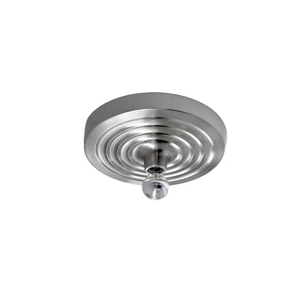 Royelux Modern Ripple Disc Flush Mount LED Ceiling Light, Industrial Aesthetic-Royale Basic