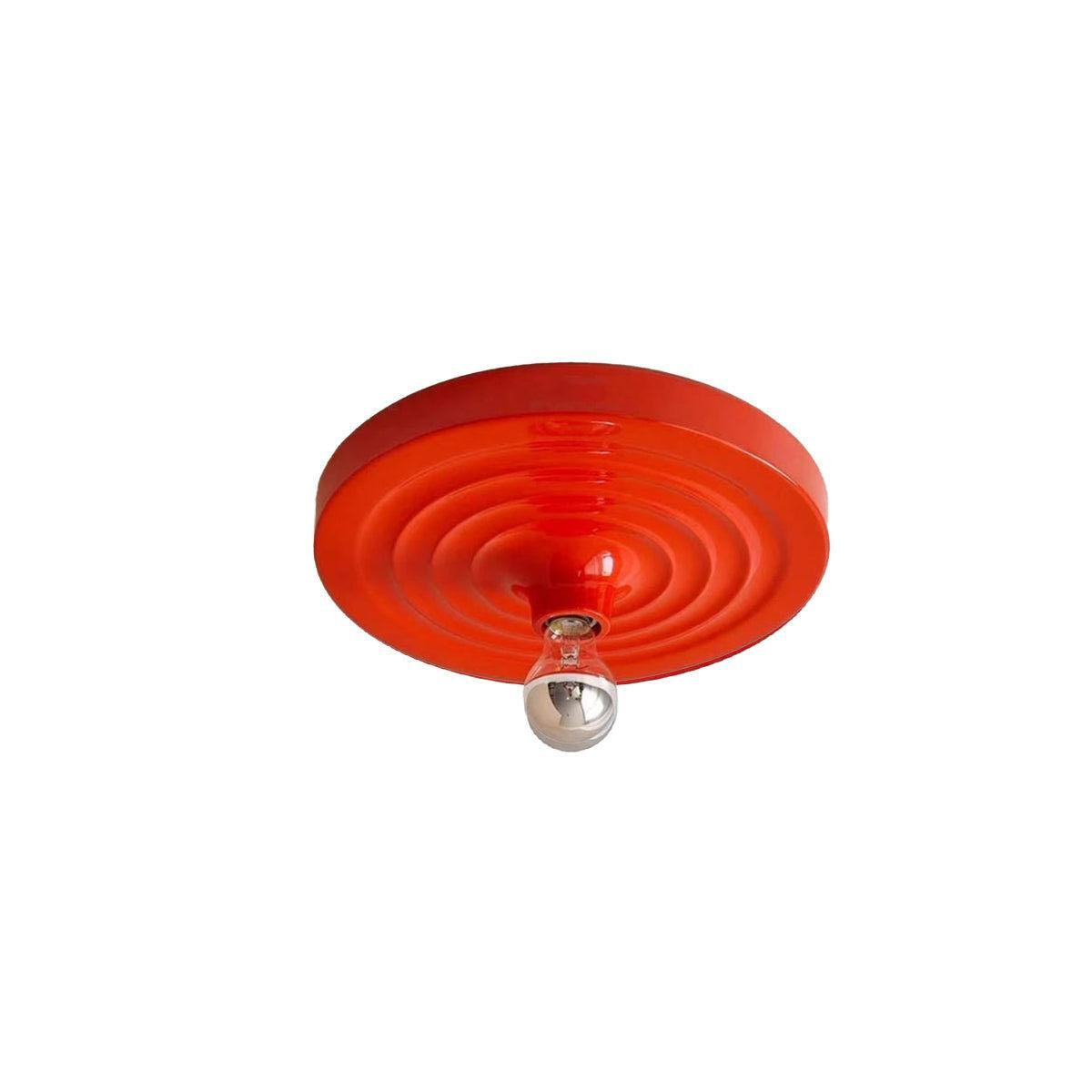 Royelux Modern Ripple Disc Flush Mount LED Ceiling Light, Industrial Aesthetic-Royale Basic