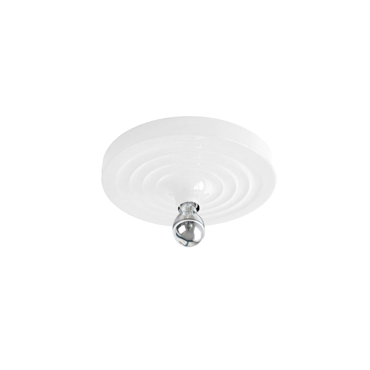 Royelux Modern Ripple Disc Flush Mount LED Ceiling Light, Industrial Aesthetic-Royale Basic