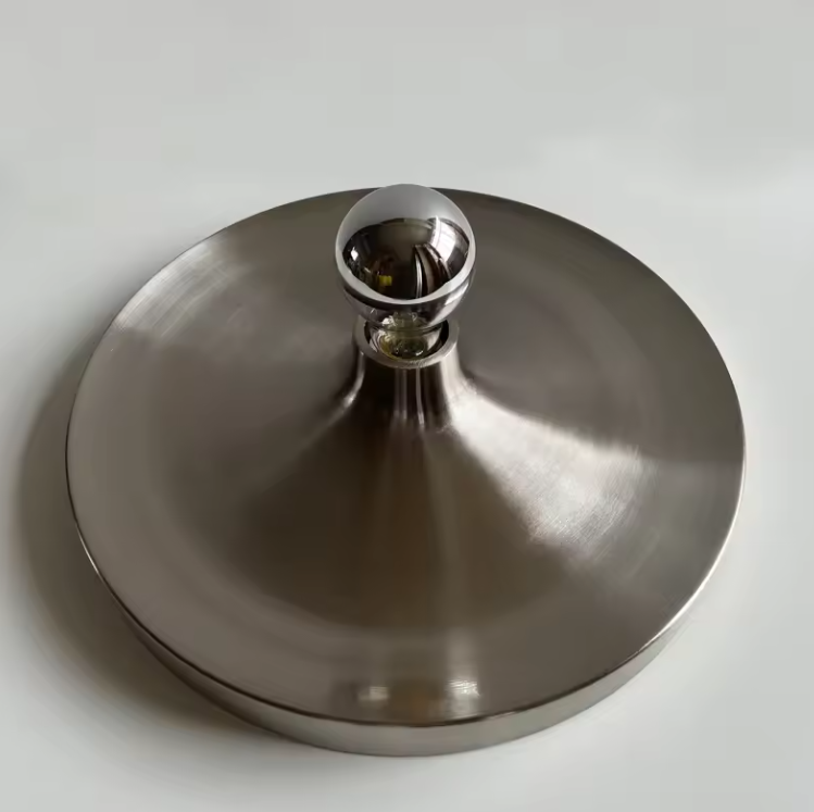 Royelux Modern Ripple Disc Flush Mount LED Ceiling Light, Industrial Aesthetic-Royale Basic