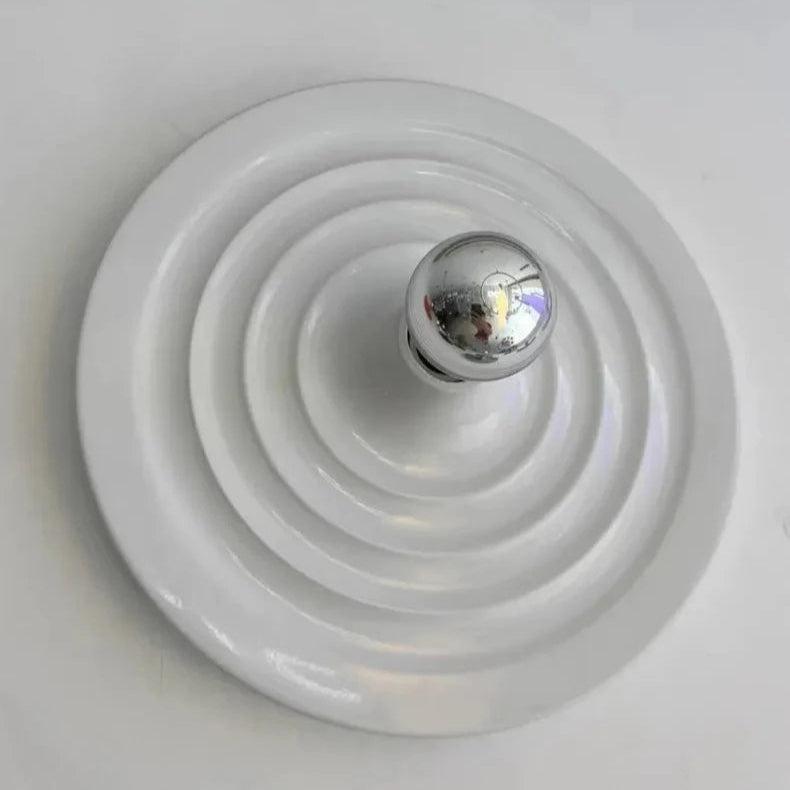 Royelux Modern Ripple Disc Flush Mount LED Ceiling Light, Industrial Aesthetic-Royale Basic