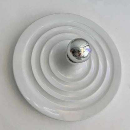 Royelux Modern Ripple Disc Flush Mount LED Ceiling Light, Industrial Aesthetic-Royale Basic