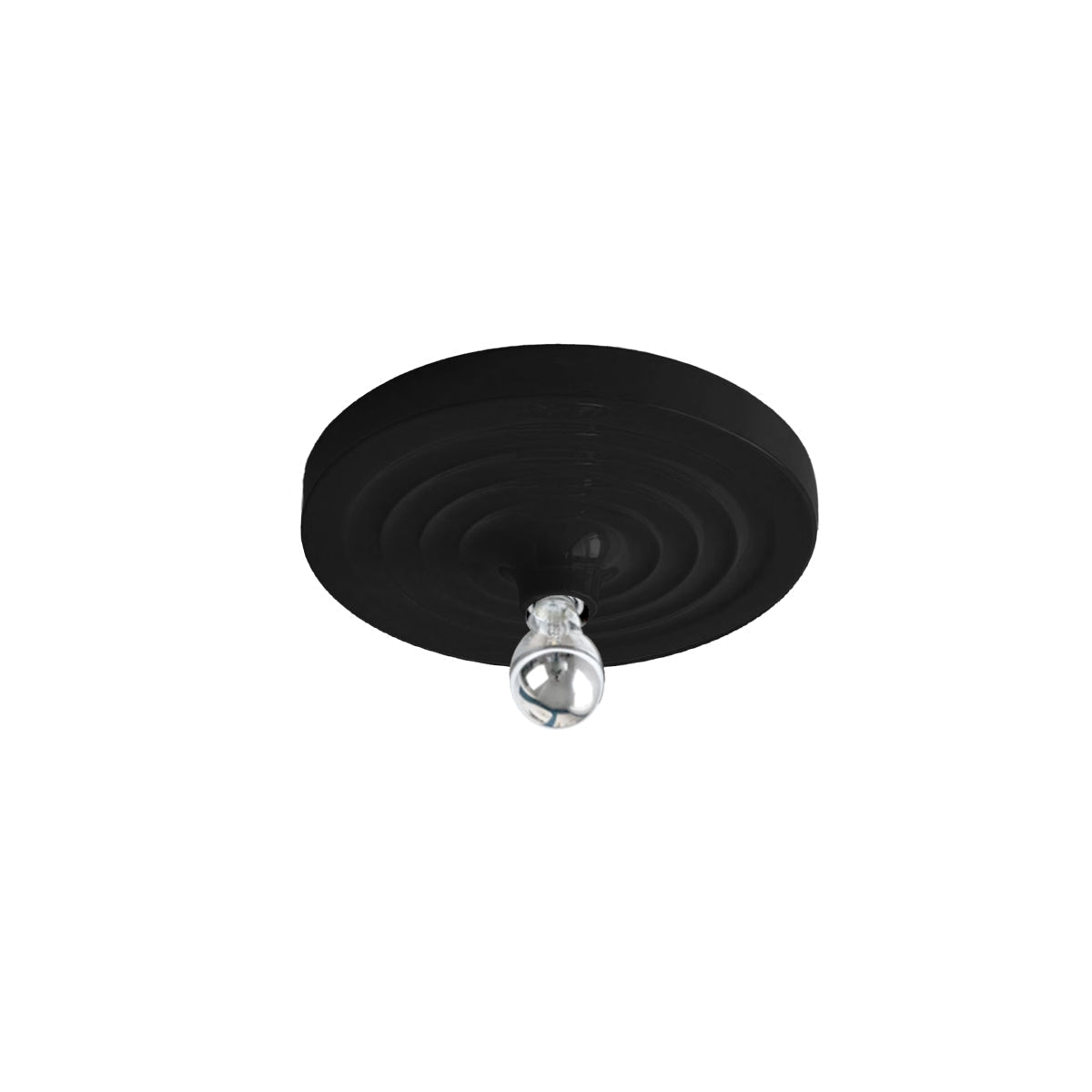 Royelux Modern Ripple Disc Flush Mount LED Ceiling Light, Industrial Aesthetic-Royale Basic