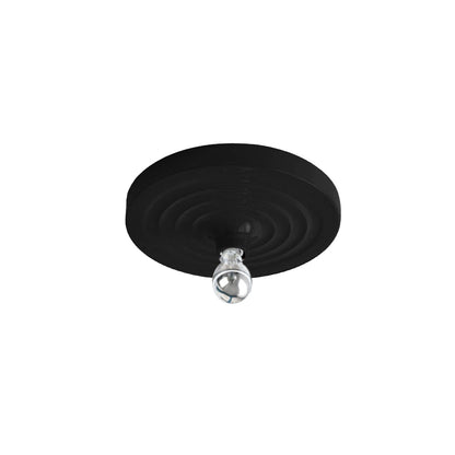Royelux Modern Ripple Disc Flush Mount LED Ceiling Light, Industrial Aesthetic-Royale Basic