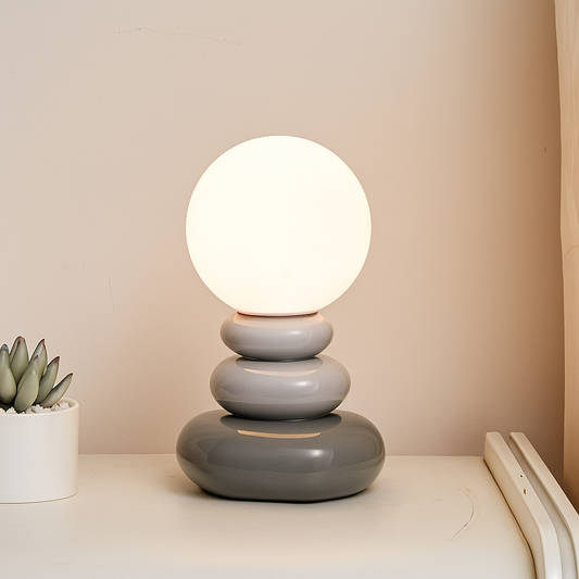 Table Lamp Ceramic USB Powered LED Compatible Bedside Desk Light