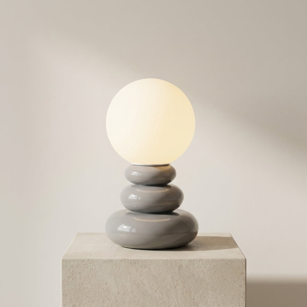 Table Lamp Ceramic USB Powered LED Compatible Bedside Desk Light