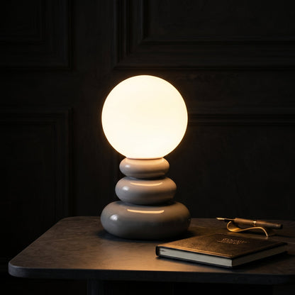 Table Lamp Ceramic USB Powered LED Compatible Bedside Desk Light