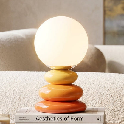 Table Lamp Ceramic USB Powered LED Compatible Bedside Desk Light