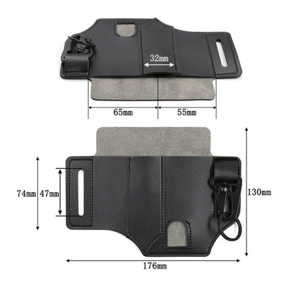 RoyaleGlow Tactical Multi Tool Belt Leather Bag - Durable & Stylish