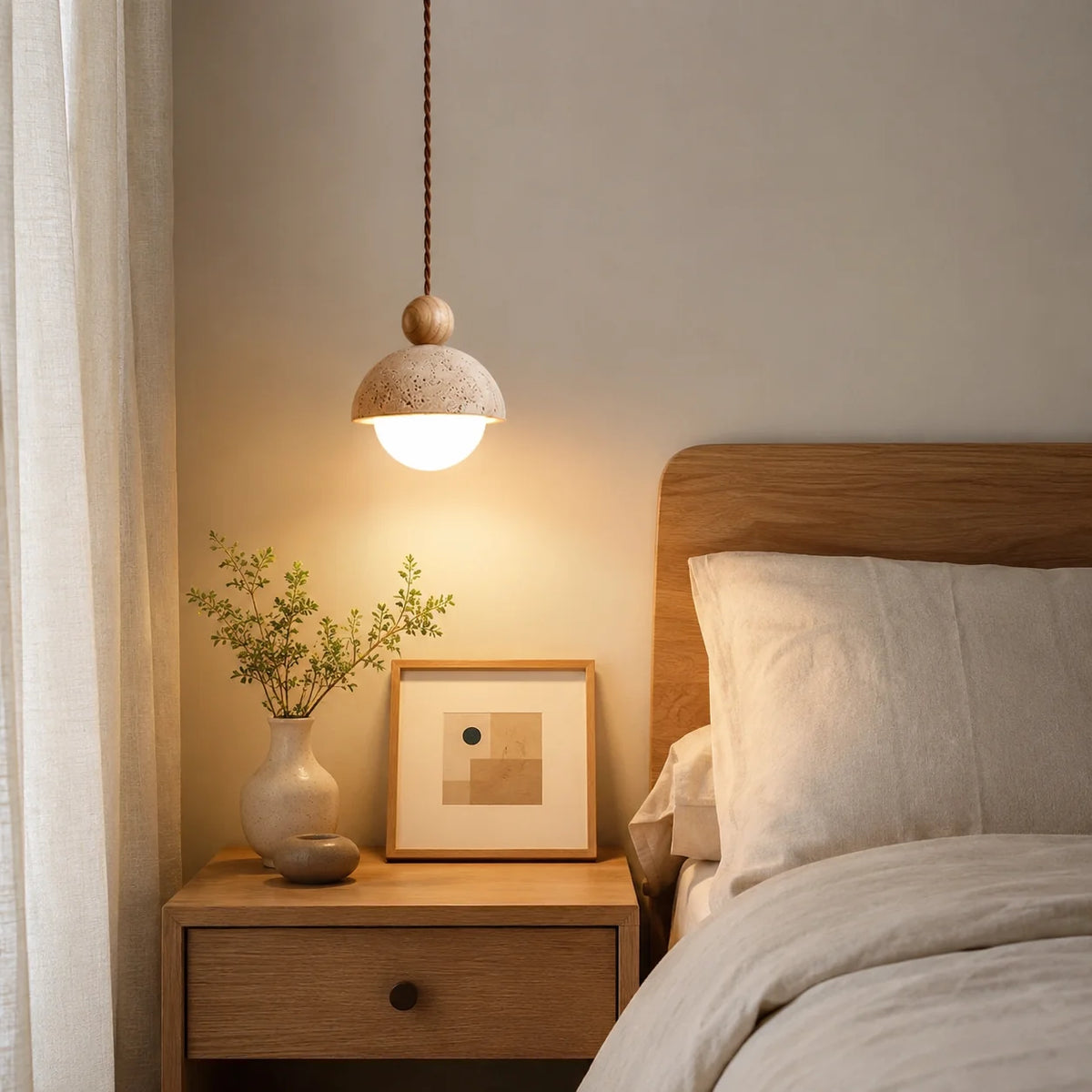 Tavrenzo Travertine Pendant Light 2