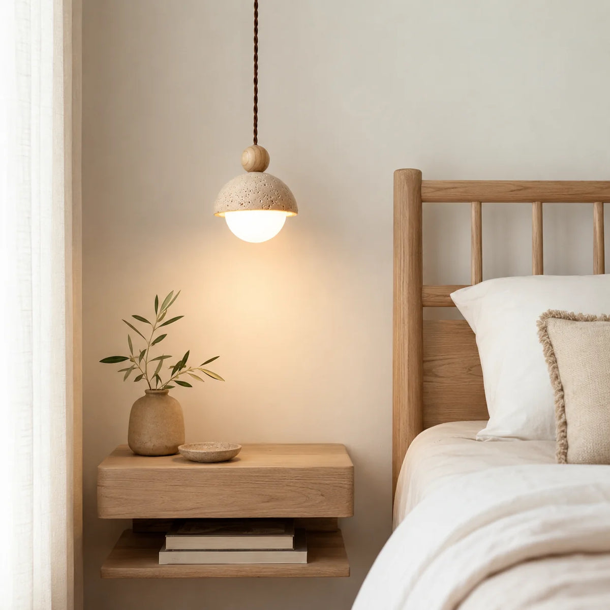 Tavrenzo Travertine Pendant Light 7